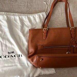 Coach Tan Leather Shoulder Bag